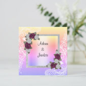 Hochzeitsfeier Einladung (Stehend Vorderseite)