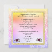 Hochzeitsfeier Einladung (Rückseite)