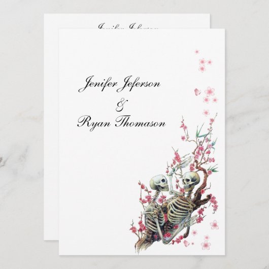 Hochzeitsfeier Einladung (Vorne/Hinten)