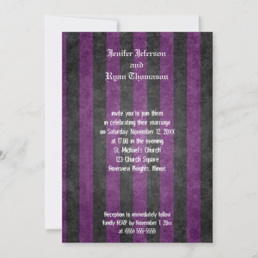 Hochzeitsfeier Einladung (Rückseite)