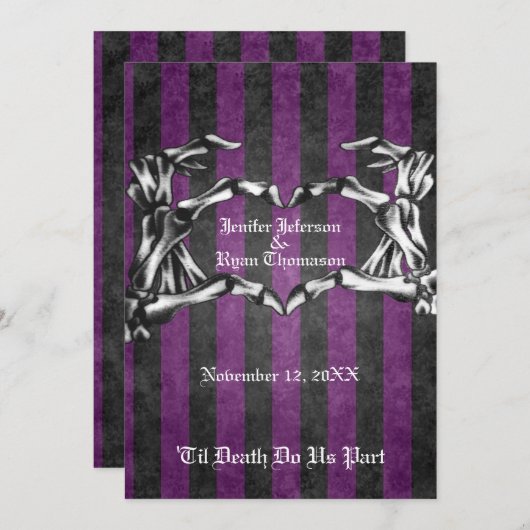 Hochzeitsfeier Einladung (Vorne/Hinten)