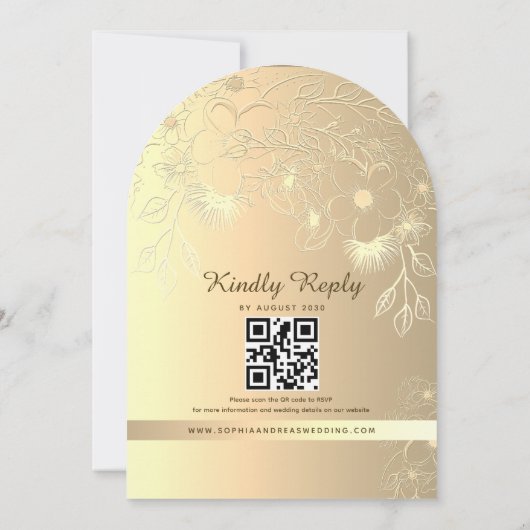 Hochzeitsfeier Einladung (Rückseite)