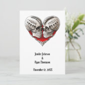 Hochzeitsfeier Einladung (Stehend Vorderseite)