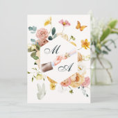 Hochzeitsfeier Einladung (Stehend Vorderseite)