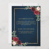 Hochzeitsfeier Einladung (Rückseite)