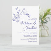 Hochzeitsfeier Einladung (Stehend Vorderseite)