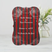 Hochzeitsfeier Einladung (Stehend Vorderseite)