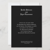 Hochzeitsfeier Einladung (Rückseite)