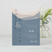 Hochzeitsfeier Einladung (Stehend Vorderseite)