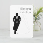 Hochzeitsfeier Einladung (Stehend Vorderseite)