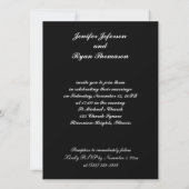 Hochzeitsfeier Einladung (Rückseite)