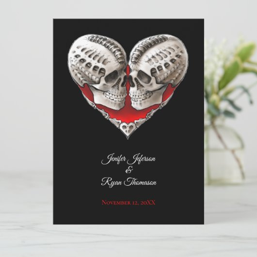 Hochzeitsfeier Einladung (Stehend Vorderseite)