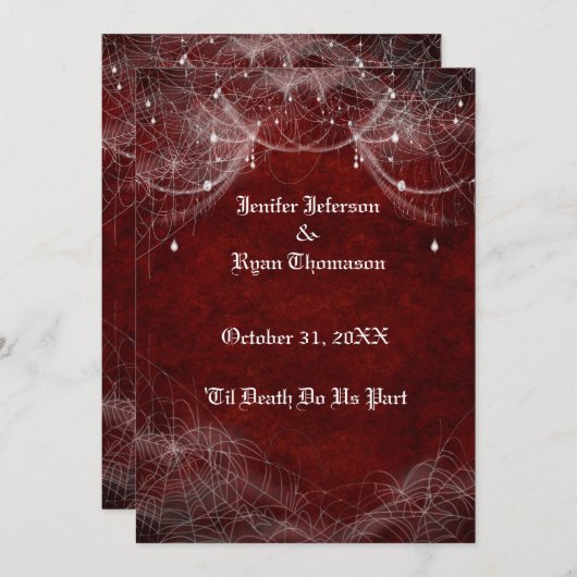 Hochzeitsfeier Einladung (Vorne/Hinten)