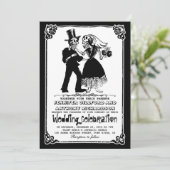 Hochzeitsfeier Einladung (Stehend Vorderseite)