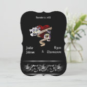 Hochzeitsfeier Einladung (Stehend Vorderseite)