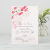 Hochzeitsfeier Einladung (Stehend Vorderseite)