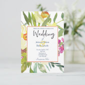 Hochzeitsfeier Einladung (Stehend Vorderseite)