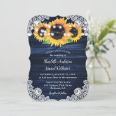 Hochzeitsfeier Einladung (Stehend Vorderseite)