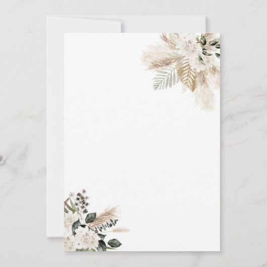 Hochzeitsfeier Einladung (Rückseite)