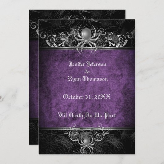 Hochzeitsfeier Einladung (Vorne/Hinten)