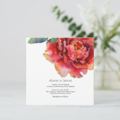 Hochzeitsfeier Einladung (Stehend Vorderseite)