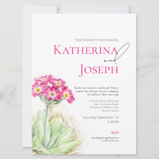 Hochzeitsfeier Einladung (Vorderseite)