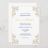 Hochzeitsfeier Einladung (Vorne/Hinten)