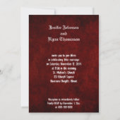 Hochzeitsfeier Einladung (Rückseite)