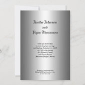 Hochzeitsfeier Einladung (Rückseite)