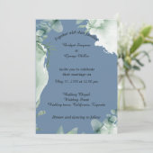 Hochzeitsfeier Einladung (Stehend Vorderseite)