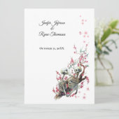 Hochzeitsfeier Einladung (Stehend Vorderseite)