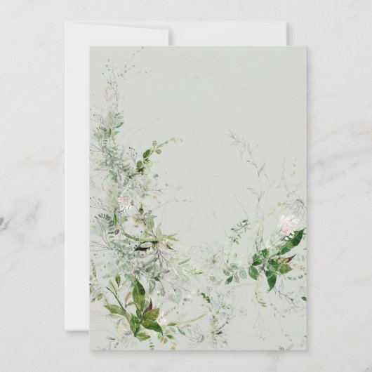 Hochzeitsfeier Einladung (Rückseite)