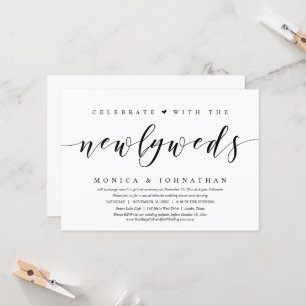 Hochzeitsfeier, Feiern mit den Neugeborenen Einladung