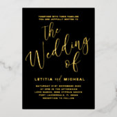 Hochzeitsfeier Folieneinladung (Vorderseite)