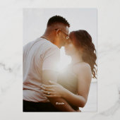 Hochzeitsfeier Folieneinladung (Rückseite)