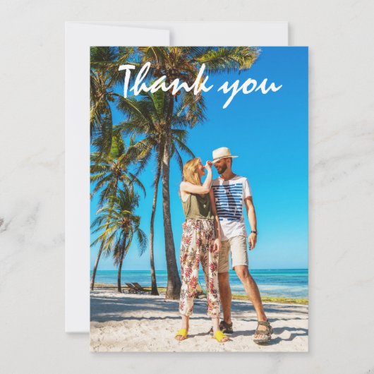 Hochzeitsfeier Foto Danke (Vorderseite)