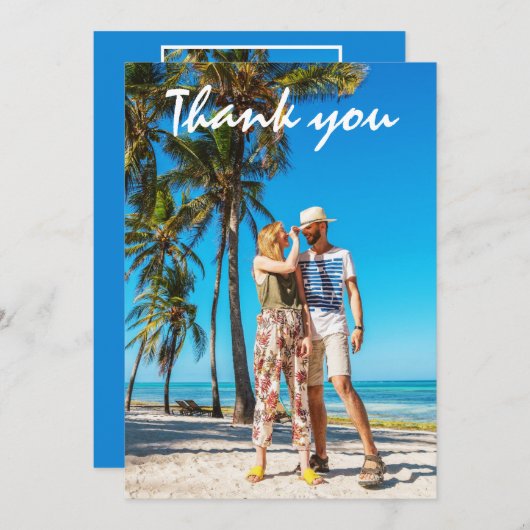 Hochzeitsfeier Foto Danke (Vorne/Hinten)