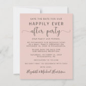 Hochzeitsfeier Foto Empfang Brush Save the Date (Vorderseite)