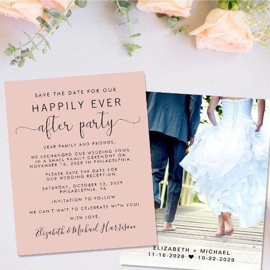 Hochzeitsfeier Foto Empfang Brush Save the Date