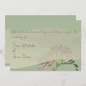 Hochzeitsfeier Fresia Einladung (Vorne/Hinten)