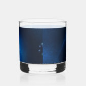 Hochzeitsfeier Full Blue Moon & Stars Mitternacht Whiskyglas (Rechts)