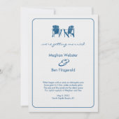 Hochzeitsfeier für Adirondack Einladung (Vorderseite)