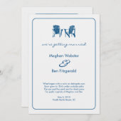 Hochzeitsfeier für Adirondack Einladung (Vorne/Hinten)