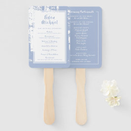 Hochzeitsfeier für Blauwald Set der Fans Fächer