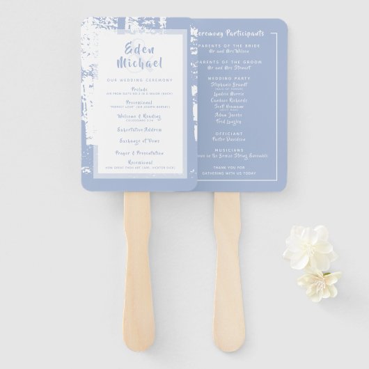 Hochzeitsfeier für Blauwald Set der Fans Fächer (Vorne und Hinten)