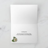 Hochzeitsfeier für Blume Einladung (Innenseite)