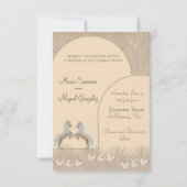 Hochzeitsfeier für Boho Pferde Liebe (Vorderseite)