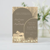 Hochzeitsfeier für Boho Pferde Liebe (Stehend Vorderseite)