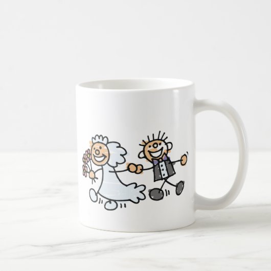 Hochzeitsfeier für Braut und Groom Kaffeetasse (Rechts)