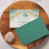 Hochzeitsfeier für das tropische Meer Begleitkarte